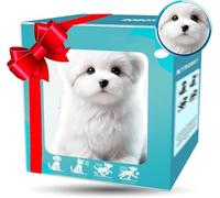 Realistic Robot Puppy, Robotic Dogs for Adults Realistic, Robot Dog That Acts Like a Real Puppy, Walking, Barking, Tail Wagging white dog1