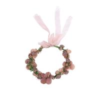 Realistic Rose Flower Wreath Headband for Women Brides | Fabric Construction, Reusable Accessory, Natural Colours, Outdoor Photos and Scenic Spots