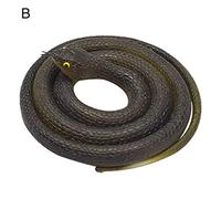 Realistic Rubber Toy Black That Real Prank Stuff Soft Newborn Rug (B, One Size)
