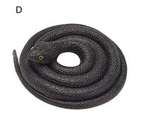 Realistic Rubber Toy Black That Real Prank Stuff Soft Newborn Rug (D, One Size)