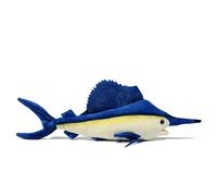 Realistic Sailfish Plush Toy Large 46cm, Blue Marine Life Stuffed Animal Doll, Soft Ocean Fish Educational Gift for Kids & Home Decor