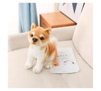 Realistic Shiba Inu Dog Plush Toy, Cute Puppy Stuffed Animal Plushie Great for Dog Fans and Collectors Boys Girls Gifts(Brown1)