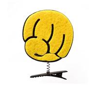 Realistic Showy Hair Clip Showy With Hand Gesture Sun Fun Question Mark Hairpin Yellow Exclamation Mark Hair Clip