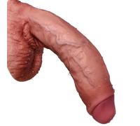 Realistic Silicone Dildo for Beginner, Soft Liquid Silicone Fake for Vagina Play, Lifelike Dildos with Strong Suction Cup for Hands-Free Play, Adult Sex Toys for Couples Male & Female