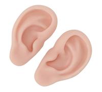 Realistic Silicone Ear Props for Medical Training, Soft Silicone Ears for Beauty Courses and Art Projects Role Play