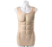 Realistic Silicone Fake Chest Muscles Vest - Muscle Suit for Cosplay, Halloween, Costume Parties, and Masquerade Events