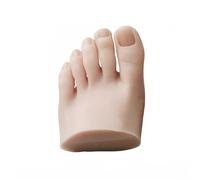 Realistic Silicone Foot Model for Nail Art & Tattoo Training - Half Foot Mannequin Display for Professional Practitioners, Perfect for Manicure Tips & Display (Brown, left foot)