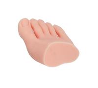 Realistic Silicone Foot Model for Nail Art & Tattoo Training - Half Foot Mannequin Display for Professional Practitioners, Perfect for Manicure Tips & Display (Beige, right foot)