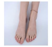Realistic Silicone Foot Model Sexy Foot Model Adult Female Shooting Props Foot Fetish Simulation Liquid Silicone Soft Soles Bare Toes(All Silicone,Right Foot 1pcs)
