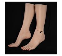 Realistic Silicone Foot Model Simulation Foot Model Live Model Inverted Model Foot Leg Model Heatable Shooting Props Sketch Drawing Shoe Sandal Display(Heatable Toes NoBone,One Pair)