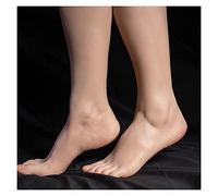 Realistic Silicone Foot Model Simulation Foot Model Live Model Inverted Model Foot Leg Model Shooting Props Sketch Drawing Shoe Socks Sandal Display TGT3(Heatable Toes NoBone,Right Foot)