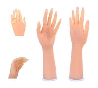 Realistic Silicone Hand Model, Life Size Woman Simulation Hand Model,Built-in Skeleton, Fingers And Wrists Can Be Bent,For Jewerly Display, Nail Art Training(1 left)