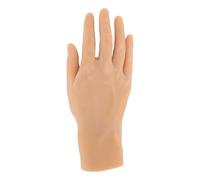 Realistic Silicone Male Hand Model Soft Flexible Reusable Lifelike Mannequin Hand for Jewelry Painting Practice Display Props Adult Size Single Pack (Right Hand)
