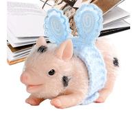 Realistic Silicone Piglet Toy Set - Toddler Animal Play Accessories | Cute Soft Small Pig Toys Kids Early Learning Fun, Ideal for Home Decoration Gift Surprise Christmas Birthday Use