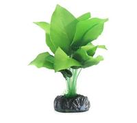 Realistic Silk Artificial Aquarium Plants ~ 20cm Silk Green Spatterphyllum