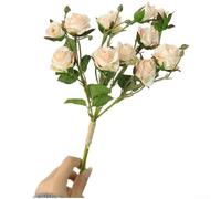 Realistic Silk Artificial Flower 38cm DIY Wedding Decor(Apricot)