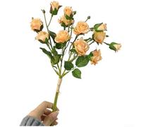 Realistic Silk Artificial Flower 38cm DIY Wedding Decor(Orange)