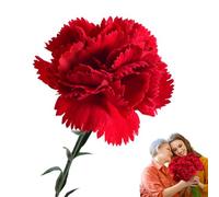 Realistic Silk Carnation Flower Heads - Eternal Fake Flower Decorations | Artificial Flowers Bulk for Vases, DIY Crafts and Mother's Day | Silk Blooms Decorative for Living Room