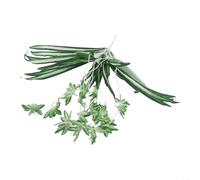 Realistic Silk Spider Plant Artificial Orchid with 5 Heads Fake Chlorophytum Bracketplant, Elegant Silk Orchid Flowers Faux Spider Grass for Indoor Plant