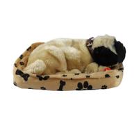 Realistic Sleeping Plush Breath Dog Animal Toy Mat Plush Interactive Pet Toy Puppy Doll for Kids Adults