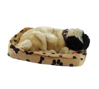 Realistic Sleeping Plush Breath Dog Animal Toy Mat Plush Interactive Pet Toy Puppy Doll for Kids Adults