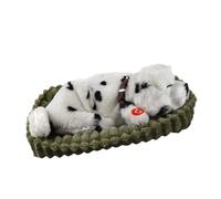 Realistic Sleeping Plush Breath Dog Animal Toy Mat Plush Interactive Pet Toy Puppy Doll for Kids Adults