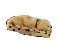 Realistic Sleeping Plush Breath Dog Animal Toy Mat Plush Interactive Pet Toy Puppy Doll for Kids Adults