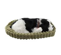 Realistic Sleeping Plush Breath Dog Animal Toy Mat Plush Interactive Pet Toy Puppy Doll for Kids Adults