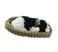 Realistic Sleeping Plush Breath Dog Animal Toy Mat Plush Interactive Pet Toy Puppy Doll for Kids Adults