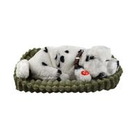 Realistic Sleeping Plush Breath Dog Animal Toy Mat Plush Interactive Pet Toy Puppy Doll for Kids Adults
