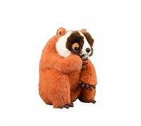 Realistic Slow Loris Plush Toy - 8" Soft Stuffed Monkey Animal Doll Gift for Kids & Collectors