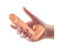 Realistic Small Dildo,Beginner Anal Plug,Soft Anal Dildo with Curved Shaft and Balls,Adult Sex Toy Women Men Couples.Experience Multi-Purpose Mini Style (Skin Color)