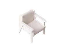 Realistic Small Leather Sofa For Dollhouses 1 12 Scale Living Room Furniture Home Accessory Handmade Creative Toy Dollhouses Sofa Accessory