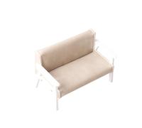 Realistic Small Leather Sofa For Dollhouses 1 12 Scale Living Room Furniture Home Accessory Handmade Creative Toy Dollhouses Sofa Accessory