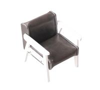 Realistic Small Leather Sofa For Dollhouses 1 12 Scale Living Room Furniture Home Accessory Handmade Creative Toy Dollhouses Sofa Accessory