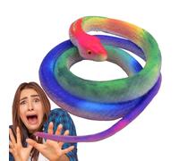 Realistic Snake - 70cm Long Rubber Fake Snake | Flexible Snakes Realistic Decoration with Stable Coiled Bottom Design | Toy Snake for Pranks, Decoration, or Educational Purposes
