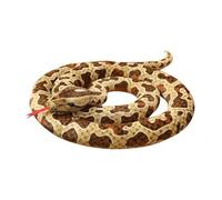 Realistic Snake Plush Toy Doll 200cm Long Soft Stuffed Cartoon Reptile Animal Figure with Coiled Body and Red Tongue for Kids Prank Use, Feng Shui Display or Jungle Room Decor