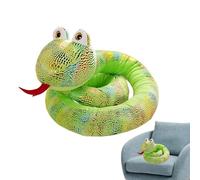 Realistic Snake Plush Toy - Extra Long 63 Inch Stuffed Animal, Giant Soft, Novelty Prank Doll, Fun Scary Prop, Authentic Wildlife Model | Unique Gift For Party Pranks Bedroom Playtime Teen