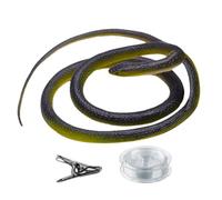 Realistic Snake Prank - Clip On, Chasing Snake Rope Prank with String and Clip | Lifelikee Snakee is Following Props Scary Gag Party Joke Decoration for Adults Kids