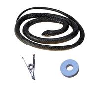 Realistic Snake Prank with Invisible String, Chasing Snake Rope Prank, Clip-on Snake for Teasing Friends, DIY Golf Snake Prank with Rope & Clam, Fun Invisible String Tease