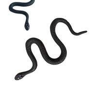Realistic Snake Toy - Fake Rubber Black Snake Prank | Funny Rain Snakes, Halloween Prank Props for Kids and Adults Halloween Favors