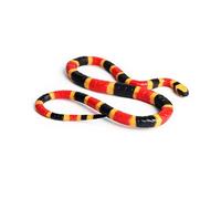 Realistic Snake Toy - Rubber Fake Snake, Realistic Black Animal Prop | Bendable Durable Build With Natural Look, Outdoor Defense For Lawn, Farm, Poolside, Porch, Halloween Trick(Black & White)