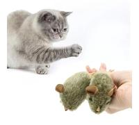 Realistic Sounding Toy Mouse Plush Cat Toy Self-Entertaining Boredom Relief Scratch- Bite-Resistant Pet Supplies Rechargeable For Indoor Kittens Anxiety Relief