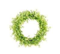 Realistic Spring Green Leaf Wreath Outdoor Plant Wreath For Front Door Artificial Farmhouses Decorations 40cm Diameter