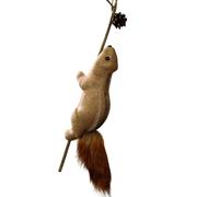 Realistic Squirrel Ornament With Pinecones Christmas Tree Artificial Animal Hanging Decorations For Indoor And Outdoor Christmas Squirrel Foam Ornament