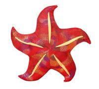 Realistic Starfish Plush Pillow, Ocean Creature Stuffed Animal Soft Toy | Sea Marine Life Throw Pillows, Home Bed Beach Decor, Gift for Kids(Red,45cm/18in)