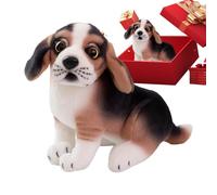 Realistic Stuffed Dog Plush-Adorable Hand-Finished Puppy, Silk-Soft Faux Collectible, High-Density Comfort Pillow For Kids And Adults, Premium Sofa Decor Accessory | For All Ages