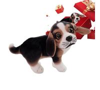 Realistic Stuffed Dog Plush-Adorable Hand-Finished Puppy, Silk-Soft Faux Collectible, High-Density Comfort Pillow For Kids And Adults, Premium Sofa Decor Accessory | For All Ages