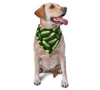 Realistic Style Cucumber Print Dog Bandana for Small Medium Large Dogs, Adjustable Cute Cat Dogs Kerchief Triangle Bibs Scarf Handkerchief Accessories