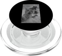 Realistic T Rex Dinosaur Chasing Cat Wilderness PopSockets PopGrip for MagSafe